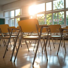 Foto von einem leeren Klassenzimmer