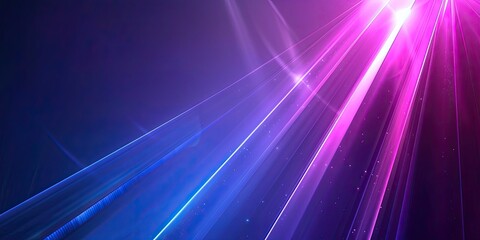 Abstract light blue and purple gradient background with a minimalistic modern design, with an angular light beam shining down on the right side of the screen, creating dynamic lighting effects.