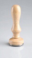 Light beige wooden tamper