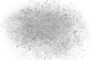 Abstract textured gray organic cloud formation with fine details isolated on transparent background