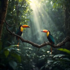 Obraz premium toucan on a branch