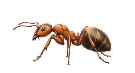 Isolated Insect Arthropod Ant Creature Brown Colored, Formicidae Species, Crawling Animal