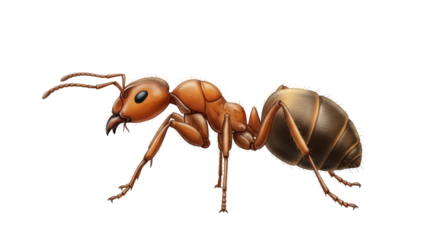 Isolated Insect Arthropod Ant Creature Brown Colored, Formicidae Species, Crawling Animal