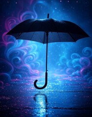 umbrella against an abstract background