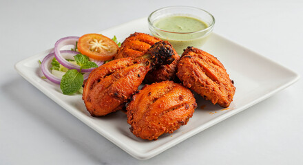 Tandoori Chicken pieces, including drumsticks