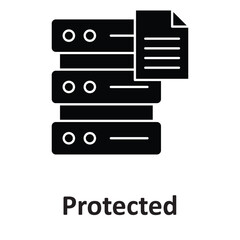 Protected, Vector Icon which can easily modify or edit