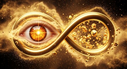 Eternal Eye of Infinity Symbol.