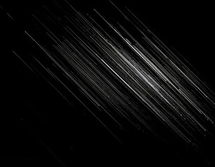 Heavy Rain Streaks with Motion Blur, Photorealistic on Black