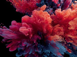 Obraz premium Coral Bloom Abstract