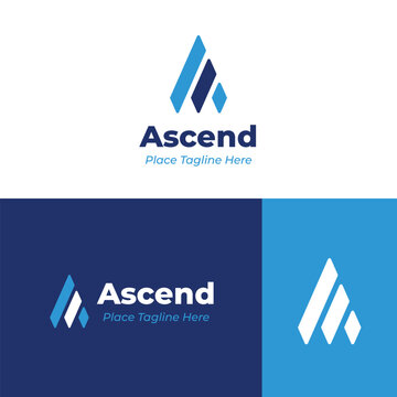 Letter A Logo for accounting business brand