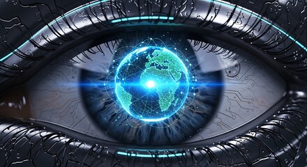 Intriguing Eye with Global Vision.