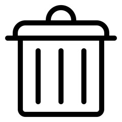 Stylish trash bin design for waste management and recycling applications