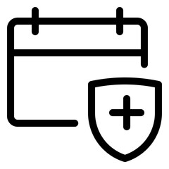 Secure calendar protection with a shield design for safe scheduling and event management