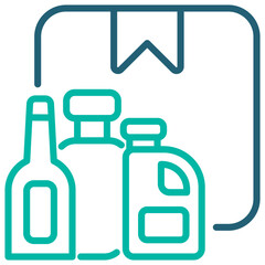 Goods Outline Blue Icon