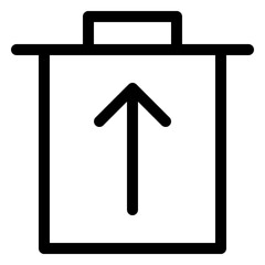 Trash can with a restore option for recovering deleted files and managing digital waste