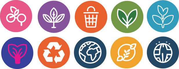 Abstract Floral Design with Pink Petals on a Dark Blue Circular Background