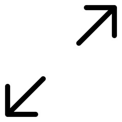 Simple expand arrow design for user interface and web applications
