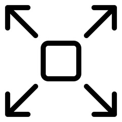 Simple expand arrow design for user interface and web applications
