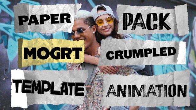 Pack Of Crumpled Paper Animation