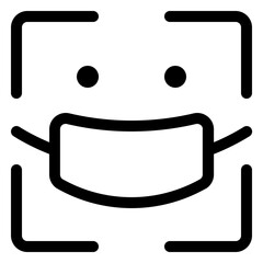 Facial recognition technology with a mask representation for enhanced security and privacy in digital applications