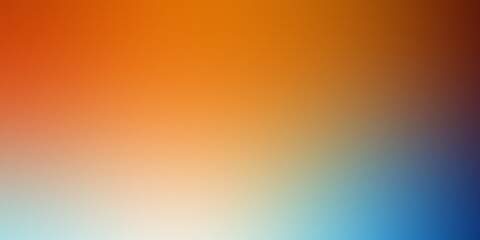 A mesmerizing gradient of warm orange hues blending seamlessly into cool blues, creating a vibrant and dynamic background with a soft, blurred effect, perfect for modern designs