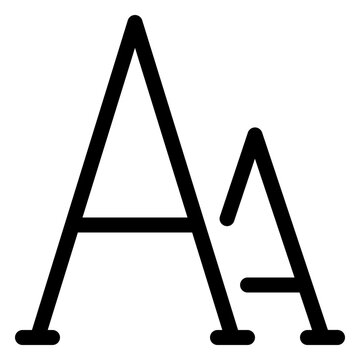 Adjustable font size settings for enhancing text readability in digital applications and websites