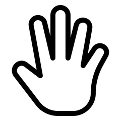 Gesture of hand expanding to indicate growth or increase in size for user interface and design applications