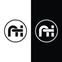 Fototapeta premium Creative letter ATI Monogram logo Stock Illustrations, Vectors and Clipart.