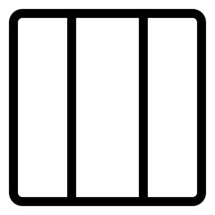 Three-column layout design for responsive web and app interfaces