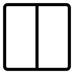 Two-column layout design for responsive web and app interfaces