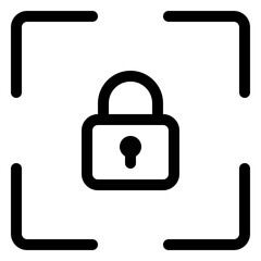 Secure padlock design representing safety and protection for digital content and personal information