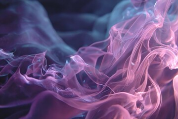 Colorful swirls of smoke create a mesmerizing pattern in a dark background