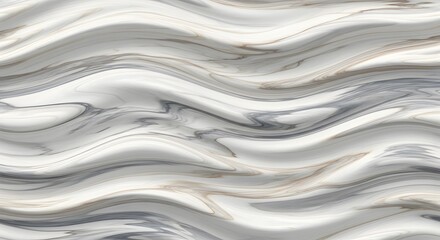 Abstract wavy marble texture with white and grey streaks