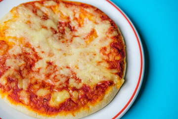 Italian Style Cheese and Tomato Margherita Pizza