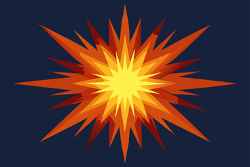 vector illustration of explosion