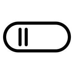 Disabled settings toggle for user interface customization and control options