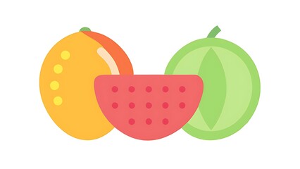 vector illustration of a watermelon