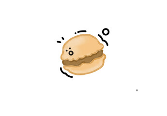 snail on a white background