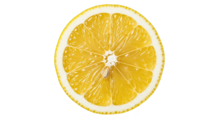Fresh orange slice isolated on transparent background