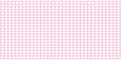 Horizontal grid square graph line page, mockup empty squared grid graph, paper grid square graph line texture of note book blank for notes - stock vector
