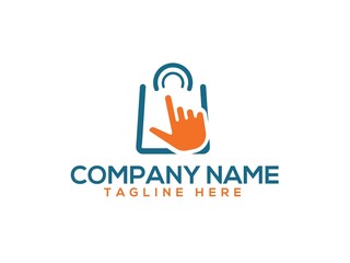 Hand Touch Icon Logo – Modern Digital Business Branding for Mobile Apps, Online Stores, and Interactive Platforms