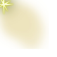 Sunlight Yellow Glow Effect with Bright Isolated PNG.