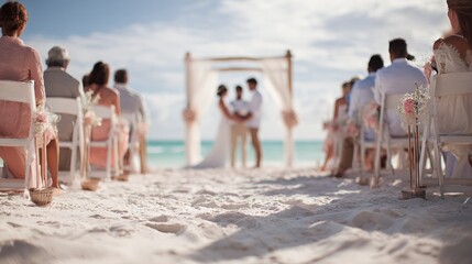 wedding ceremony on tropical beach