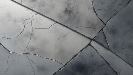 Cracked tiles with subtle lighting creating a gradient effect, a modern and minimalistic background