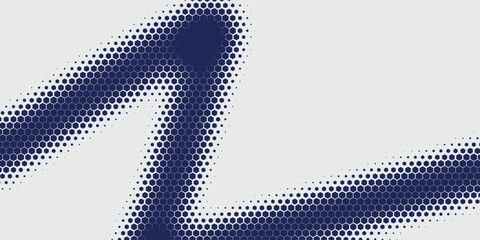 Abstract halftone wave dots background. Futuristic twisted grunge pattern, dots, circles. Vector modern optical pop art texture