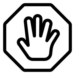 Bold stop sign design for traffic safety and road awareness in urban environments