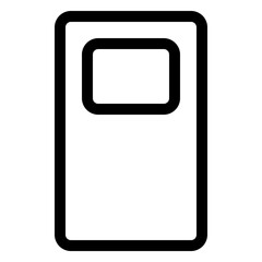 Stylish power switch in off position for user interface design and energy conservation concepts