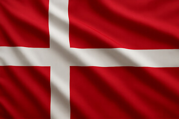 Fototapeta premium Waving national flag of denmark