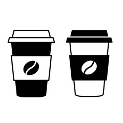 coffee, cup, icon, design, minimalist, black, white, takeaway, togo, caffeine, vector, logo, symbol, template, modern, illustration, graphic, branding, espresso, cappuccino, latte, cafe, beverage, dri