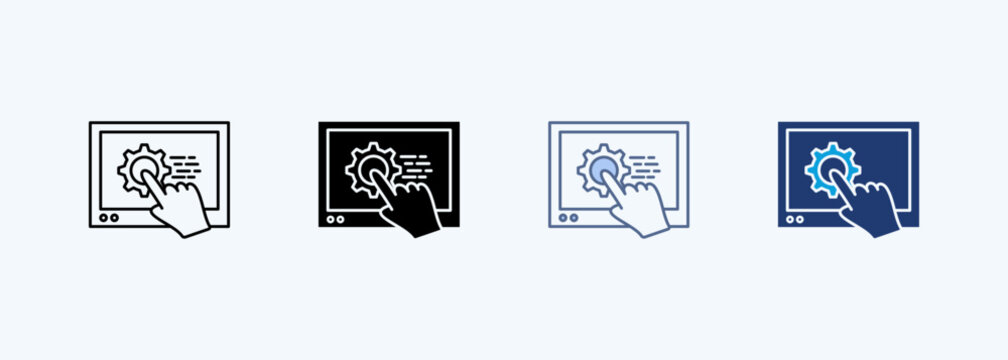 Human Machine Interface Multiple Style Icon Collection